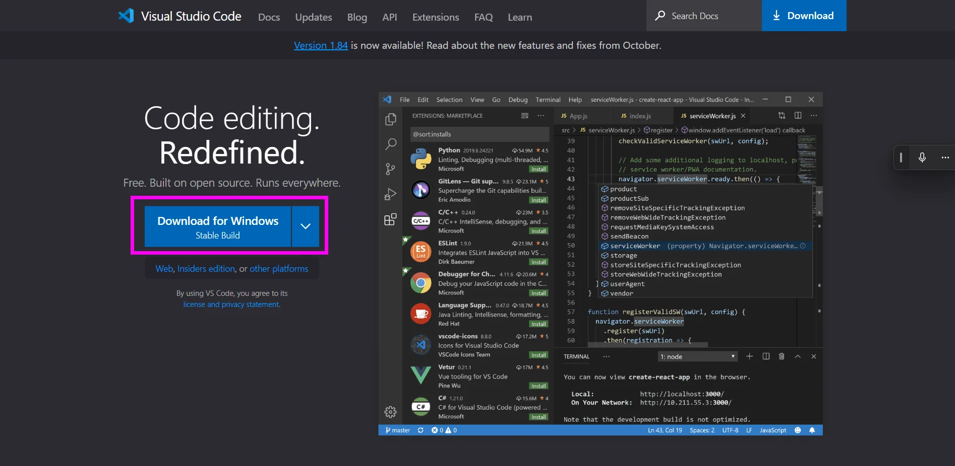 VS Code installation