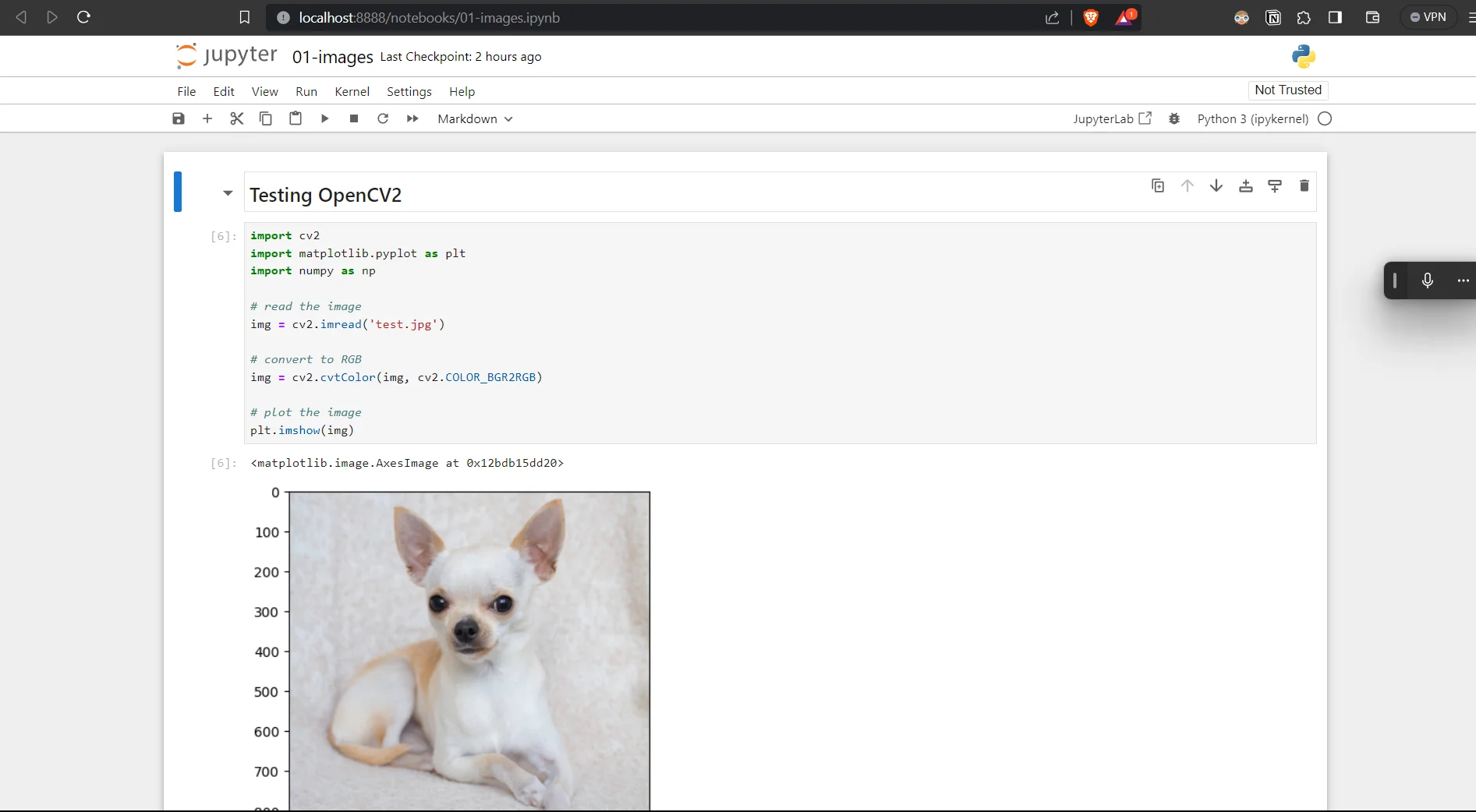 Jupyter notebook server